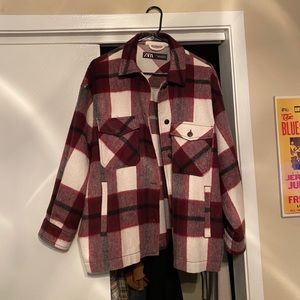 Zara plaid shacket